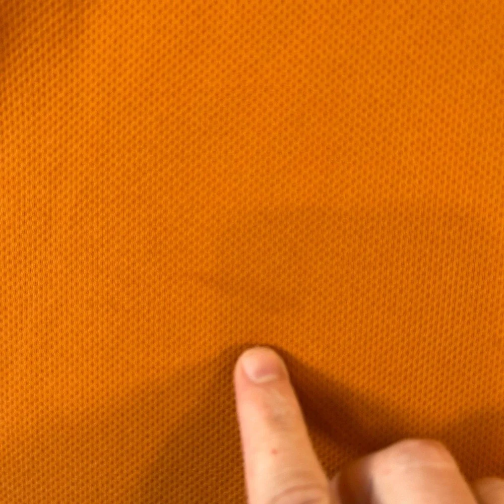 Vintage RuffHewn Mens XL Quarter Zip Burnt Orange Pullover Textured Waffle Knit